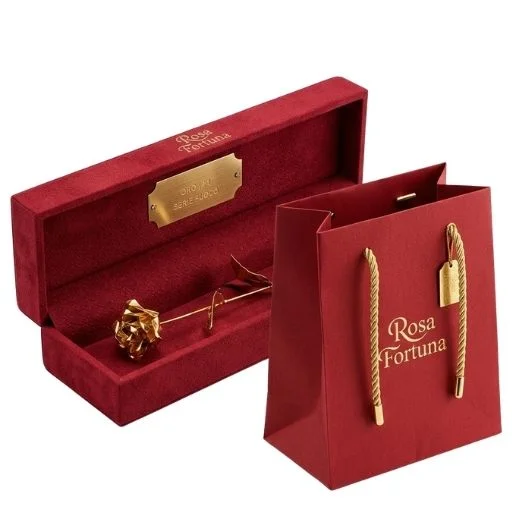 Rosa fortuna clasica serie fuego